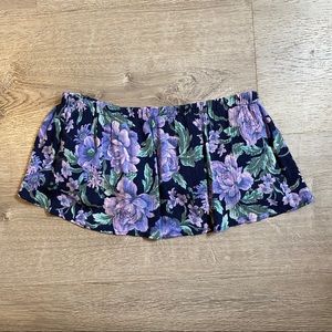 American eagle floral crop tube top